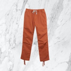 18 NWT Merona Burnt Orange Womens Size L Trousers Tie Garden Leisure Relax